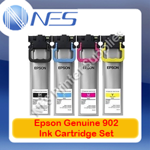 Epson Genuine #902 BK/C/M/Y Ink Pack Set  for WF-C5290/C5790 *FREE SHIPPING*